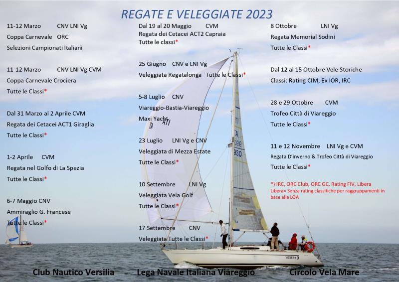 programmazione regate veleggiate 2023